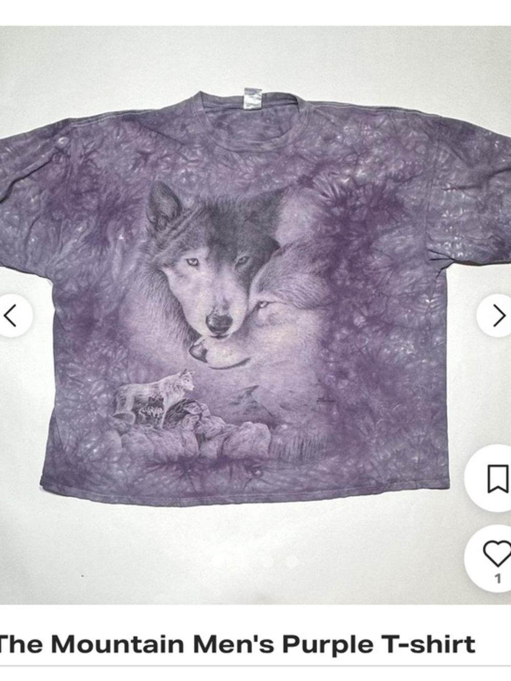 The Mountain Purple Wolf Pack Graphic Tee